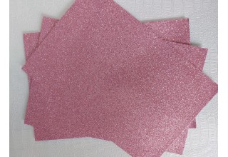 Глиттерный фоамиран 2 мм  20*30 см сиренево-розовый, цена за лист